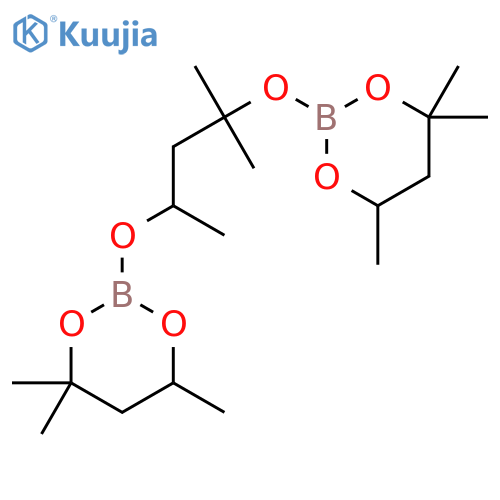 1,3,2-Dioxaborinane,2,2'-[(1,1,3-trimethyl-1,3-propanediyl)bis(oxy)]bis[4,4,6-trimethyl- structure