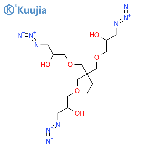 2-Propanol, 1,1'-[[2-[(3-azido-2-hydroxypropoxy)methyl]-2-ethyl-1,3-propanediyl]bis(oxy)]bis[3-azido- structure
