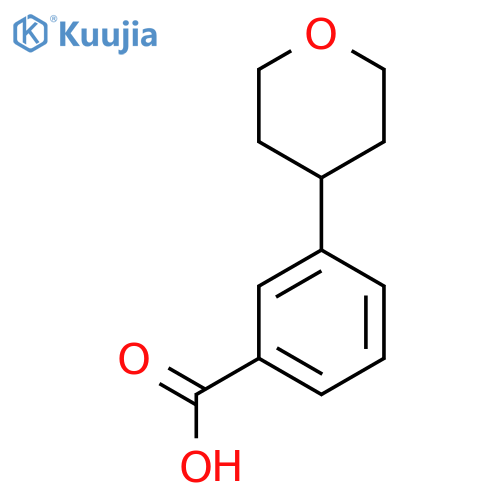 3-(oxan-4-yl)benzoic acid structure