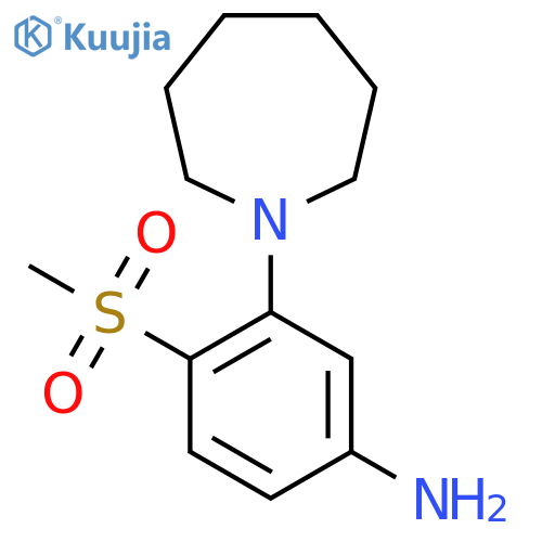 3-Azepan-1-yl-4-(methylsulphonyl)aniline structure