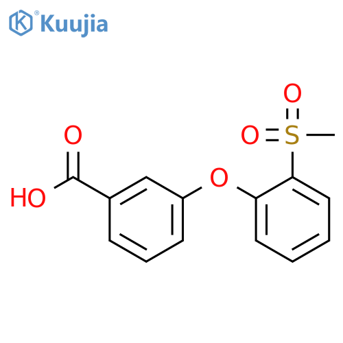 3-[(2-Methylsulfonyl)phenoxy]benzoic acid structure
