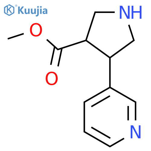Methyl 4-(pyridin-3-yl)pyrrolidine-3-carboxylate structure