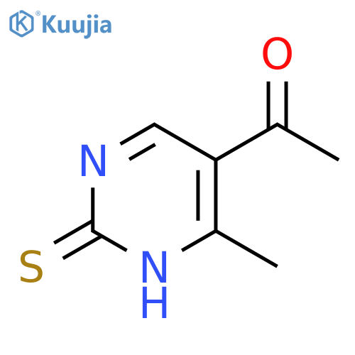1-(1,2-dihydro-6-methyl-2-thioxo-5-pyrimidpiny)-ethanone structure