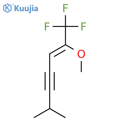 2-Hepten-4-yne, 1,1,1-trifluoro-2-methoxy-6-methyl-, (Z)- structure