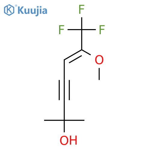 5-Hepten-3-yn-2-ol, 7,7,7-trifluoro-6-methoxy-2-methyl-, (Z)- structure