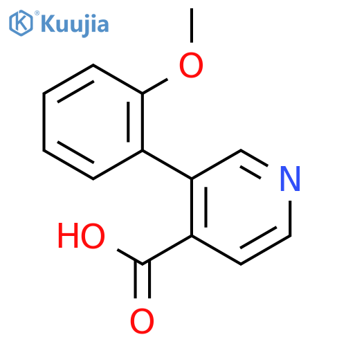 3-(2-methoxyphenyl)pyridine-4-carboxylic Acid structure