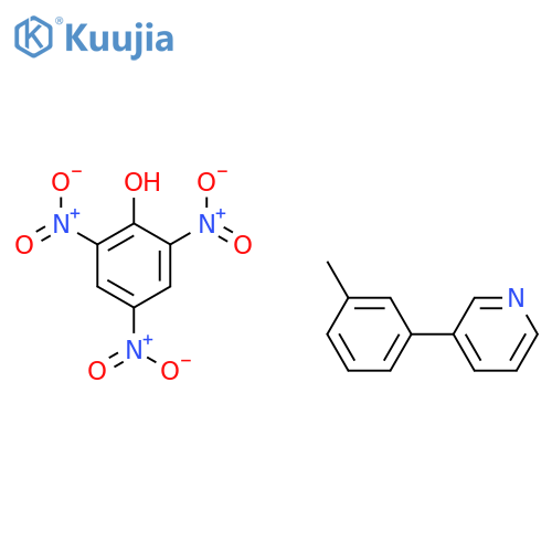 Pyridine, 3-(3-methylphenyl)-, compd. with 2,4,6-trinitrophenol (1:1) structure