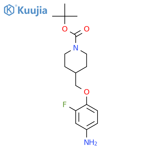 tert-Butyl 4-((4-amino-2-fluorophenoxy)methyl)piperidine-1-carboxylate structure