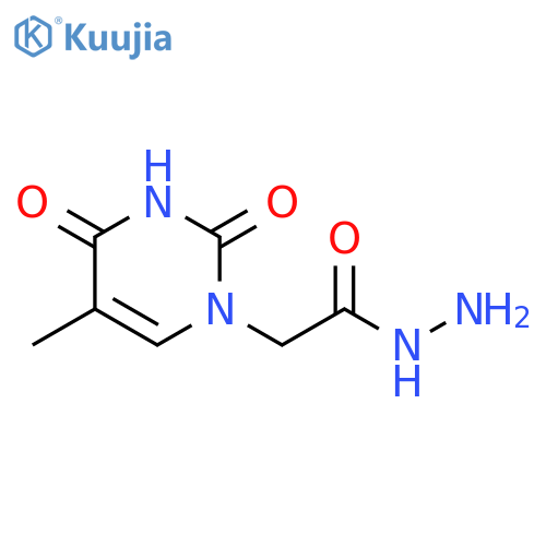 1(2H)-Pyrimidineacetic acid, 3,4-dihydro-5-methyl-2,4-dioxo-, hydrazide structure