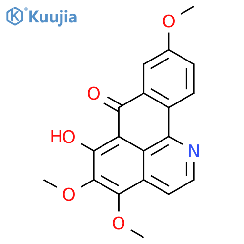 6-hydroxy-4,5,9-trimethoxy-7H-dibenzo(de,h)quinolin-7-one structure