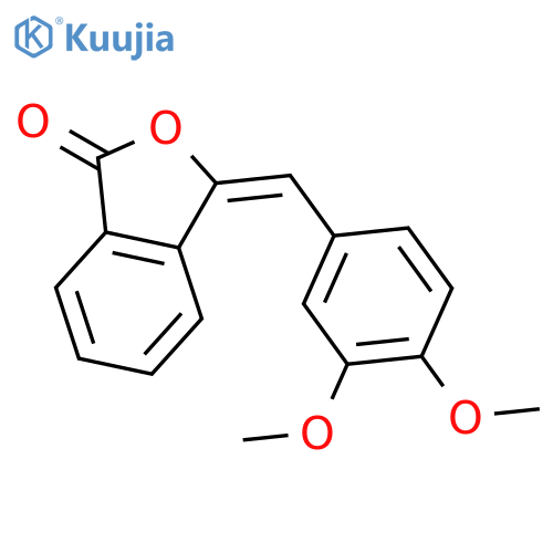 3-[(3,4-dimethoxyphenyl)methylidene]-2-benzofuran-1-one structure