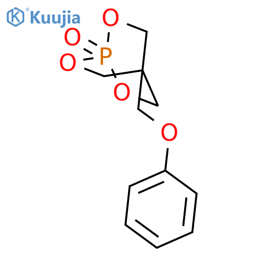 2,6,7-Trioxa-1-phosphabicyclo[2.2.2]octane, 4-(phenoxymethyl)-, 1-oxide structure