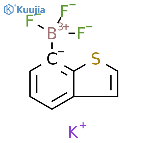 Borate(1-), benzo[b]thien-7-yltrifluoro-, potassium (1:1) structure