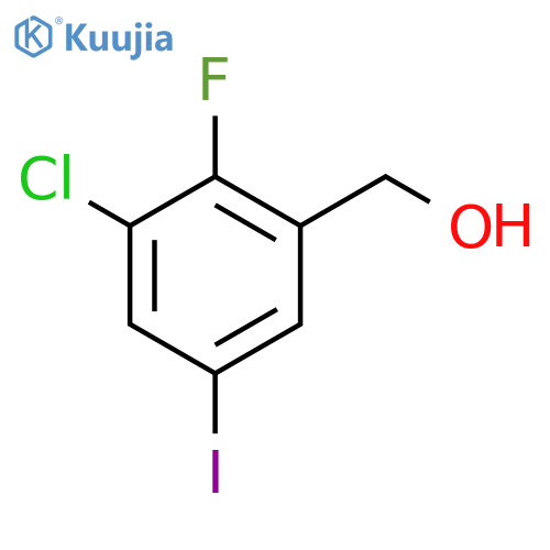 Benzenemethanol, 3-chloro-2-fluoro-5-iodo- structure