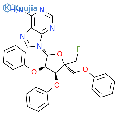 4'-C-Fluoroadenosine 2',3',5'-Tribenzoate structure