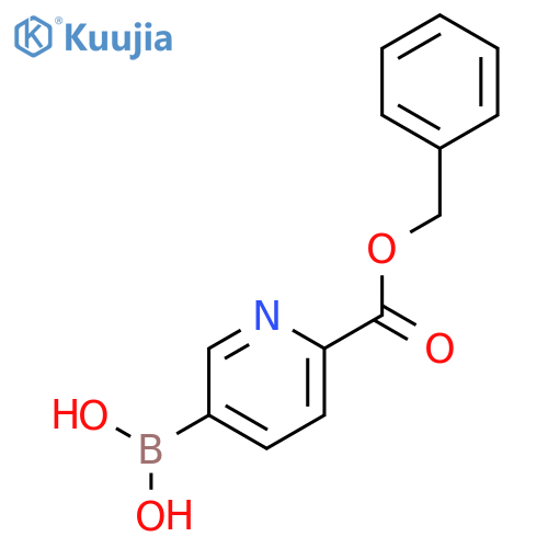 (6-((Benzyloxy)carbonyl)pyridin-3-yl)boronic acid structure