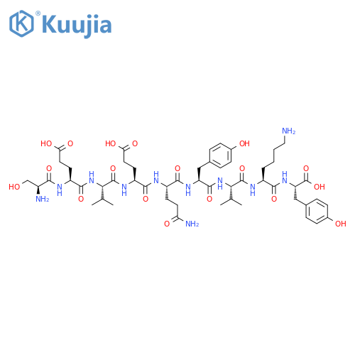 L-Tyrosine, L-seryl-L-α-glutamyl-L-valyl-L-α-glutamyl-L-glutaminyl-L-tyrosyl-L-valyl-L-lysyl- structure