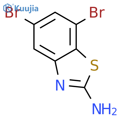 2-Amino-5,7-dibromobenzothiazole structure
