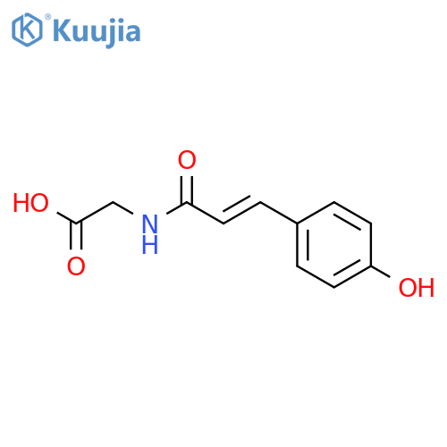Glycine, N-[3-(4-hydroxyphenyl)-1-oxo-2-propenyl]- structure
