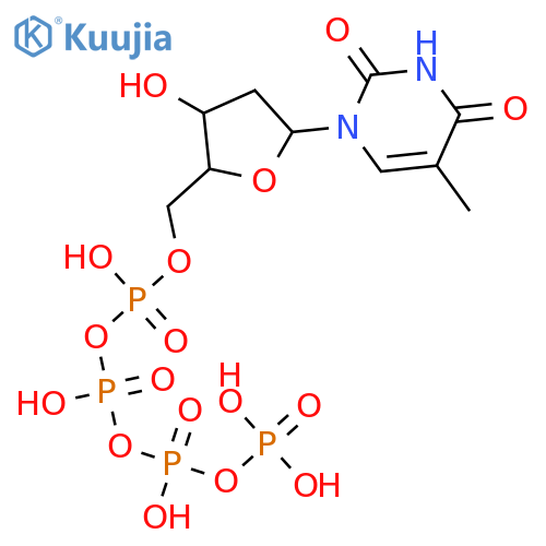 Thymidine 5'-(pentahydrogen tetraphosphate) structure
