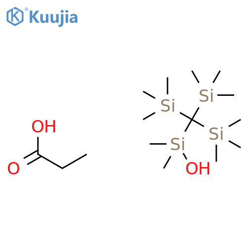 Silanol, dimethyl[tris(trimethylsilyl)methyl]-, propanoate structure