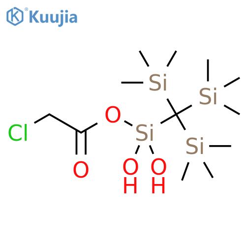 Acetic acid, chloro-, dihydroxy[tris(trimethylsilyl)methyl]silyl ester structure