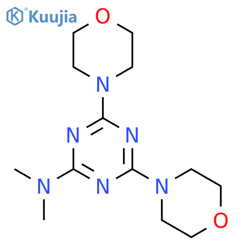 N,N-dimethyl-4,6-bis(morpholin-4-yl)-1,3,5-triazin-2-amine structure