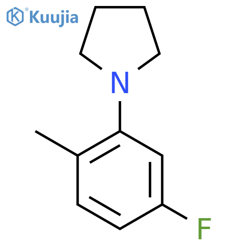 1-(5-Fluoro-2-methylphenyl)pyrrolidine structure
