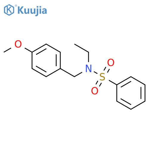 N-Ethyl-N-(4-methoxybenzyl)benzenesulfonamide structure