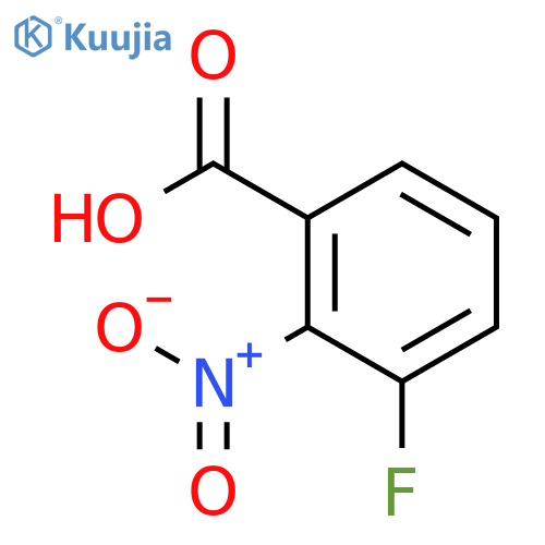 3-Fluoro-2-nitrobenzoic acid structure