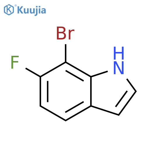 7-bromo-6-fluoro-1H-Indole structure