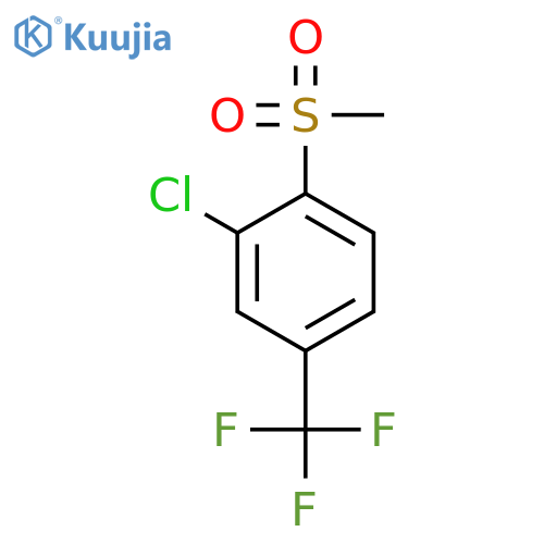 2-Chloro-1-methanesulfonyl-4-(trifluoromethyl)benzene structure