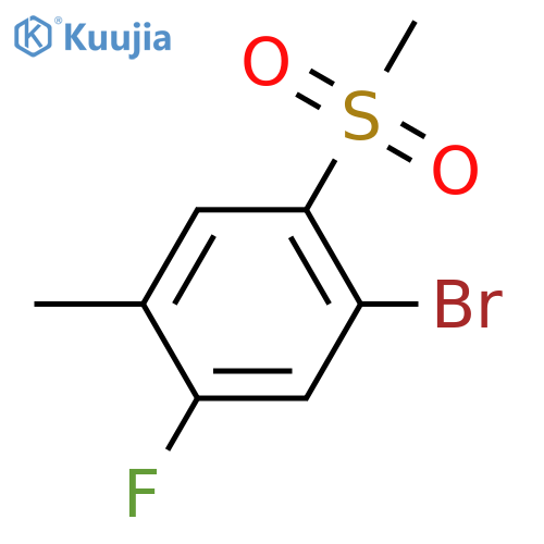 4-Bromo-2-fluoro-5-methylsulfonyltoluene structure