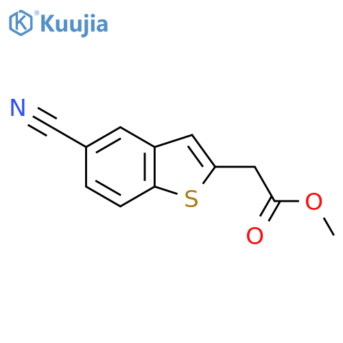 Methyl 2-(5-CyanobenzoBThiophen-2-Yl)Acetate structure