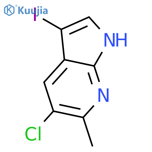 5-Chloro-3-iodo-6-methyl-7-azaindole structure