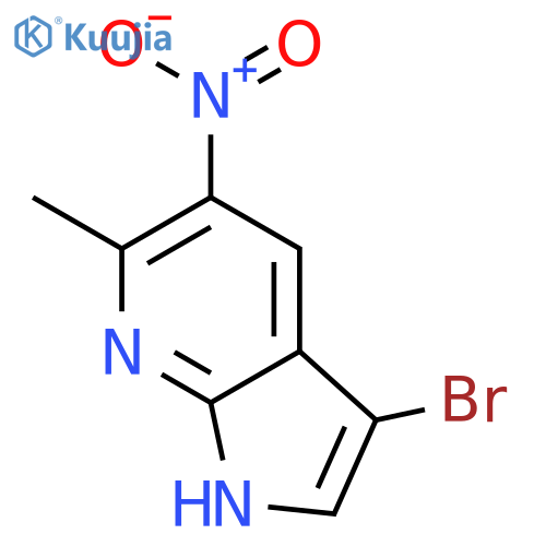 3-Bromo-6-methyl-5-nitro-7-azaindole structure