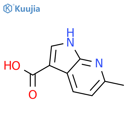 6-Methyl-1H-pyrrolo[2,3-b]pyridine-3-carboxylic acid structure