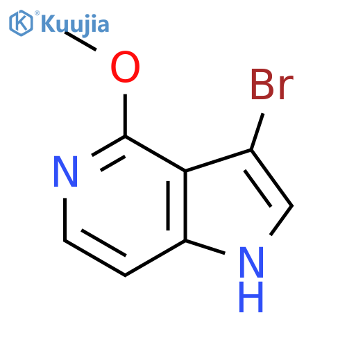 3-Bromo-4-methoxy-1H-pyrrolo3,2-cpyridine structure