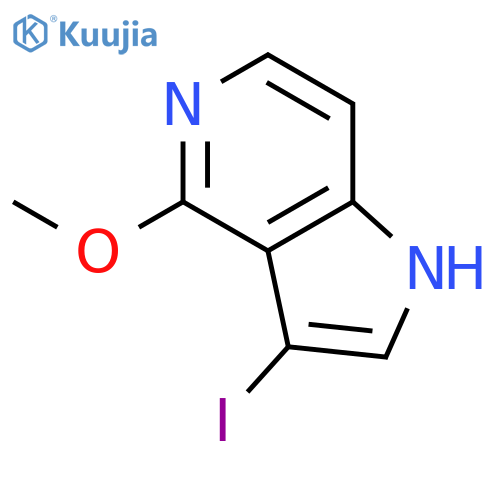3-Iodo-4-methoxy-5-azaindole structure