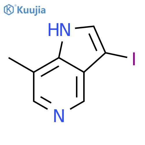 3-iodo-7-methyl-1H-pyrrolo[3,2-c]pyridine structure