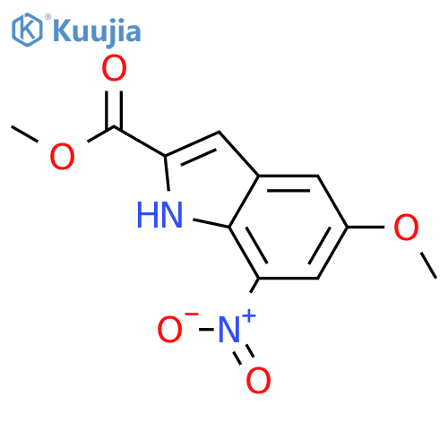 5-Methoxy-7-nitro-2-indolecarboxylic Acid Methyl Ester structure