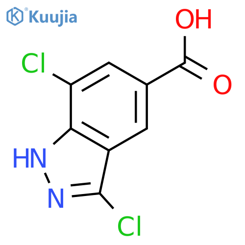 3,7-Dichloro-5-(1H)indazole Carboxylic Acid Methyl Ester structure