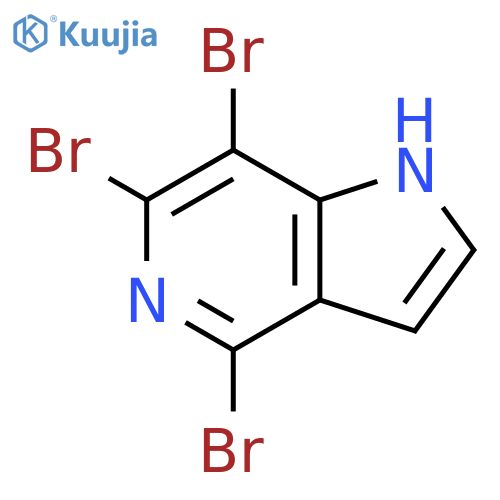 4,6,7-Tribromo-5-azaindole structure