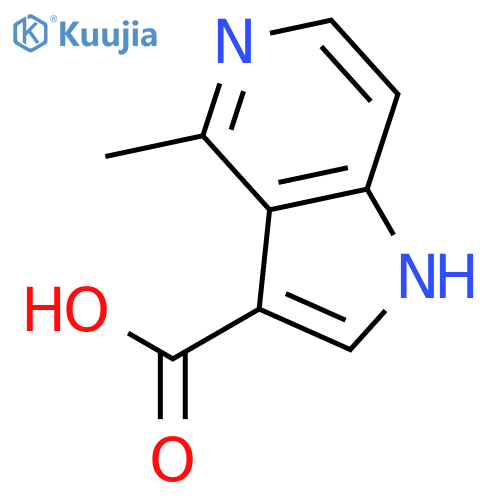 4-Methyl-1H-pyrrolo[3,2-c]pyridine-3-carboxylic acid structure