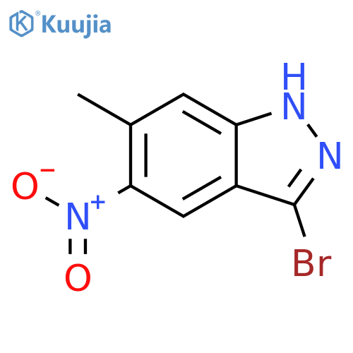 3-bromo-6-methyl-5-nitro-2H-indazole structure