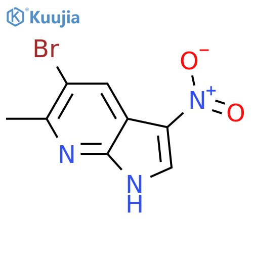 5-Bromo-6-methyl-3-nitro-7-azaindole structure