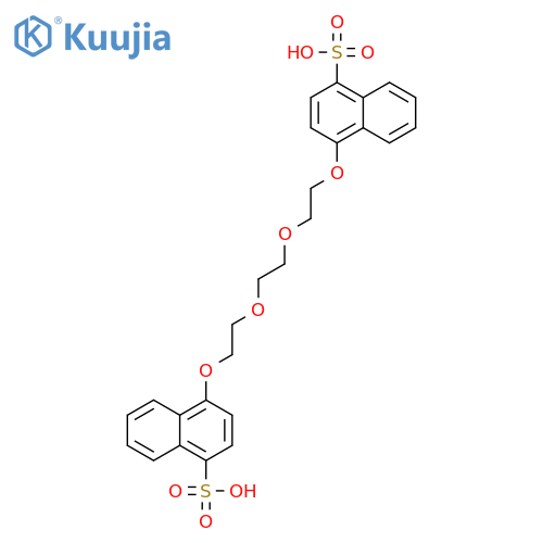 1-Naphthalenesulfonic acid, 4,4'-[1,2-ethanediylbis(oxy-2,1-ethanediyloxy)]bis- structure