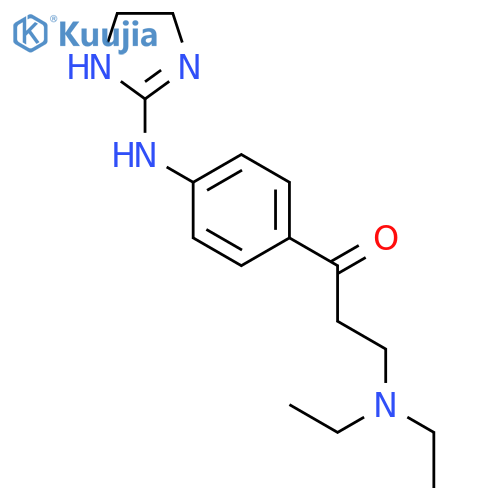 1-Propanone, 3-(diethylamino)-1-[4-[(4,5-dihydro-1H-imidazol-2-yl)amino]phenyl]- structure