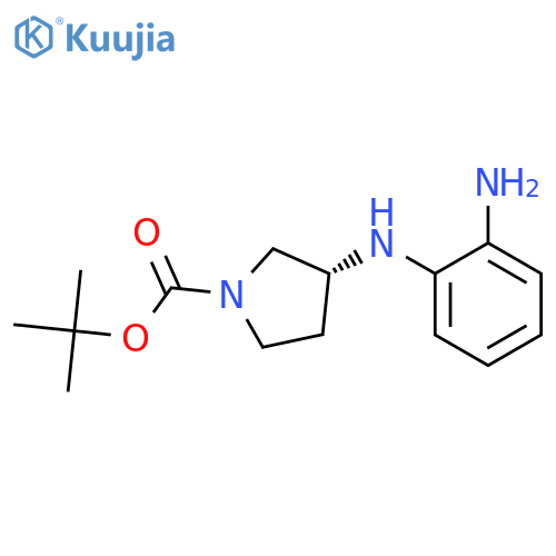 (R)-tert-Butyl 3-((2-aminophenyl)amino)pyrrolidine-1-carboxylate structure