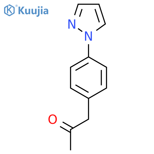 1-4-(1H-pyrazol-1-yl)phenylpropan-2-one structure